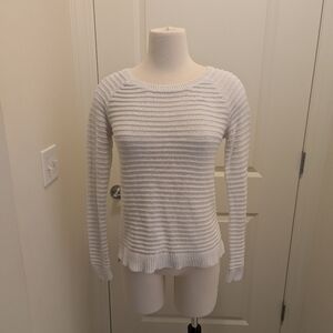 LOFT Cream Crew Neck Sweater XS